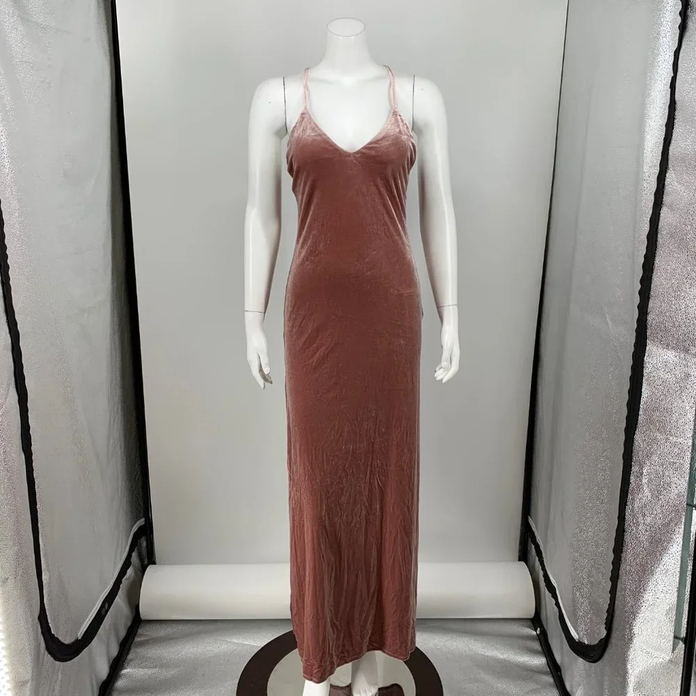 NEW NBD In The Deep Maxi Dress Pink Small E81 - Picture 4 of 9
